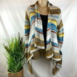 OSFM ♡Daytrip ♡Open/Wrap Style ♡Multi Stripe ♡Cardigan ♡Loose Knit ♡Lightweight